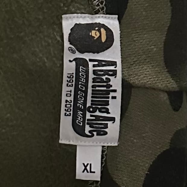 베이프 녹계 후드집업 정품 XL