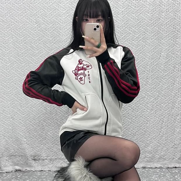 아디다스 희귀 빈티지 무하마드 알리 기모 져지 집업 XS C09745