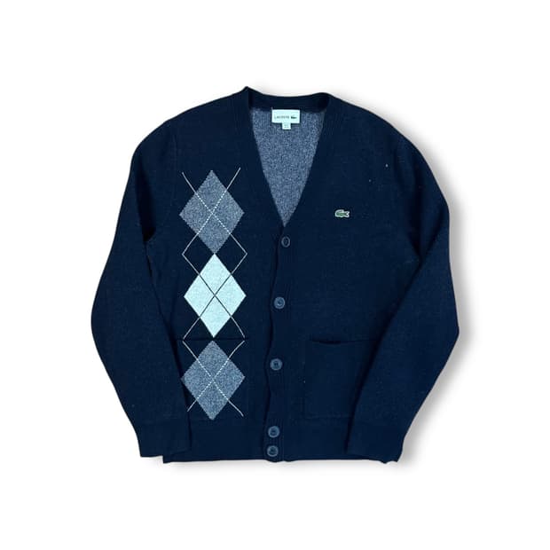 라코스테 아가일 가디건
