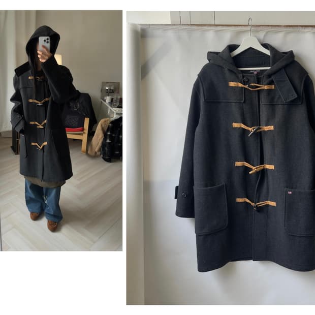 [POLO JEANS] Hooded Wool Duffle Coat