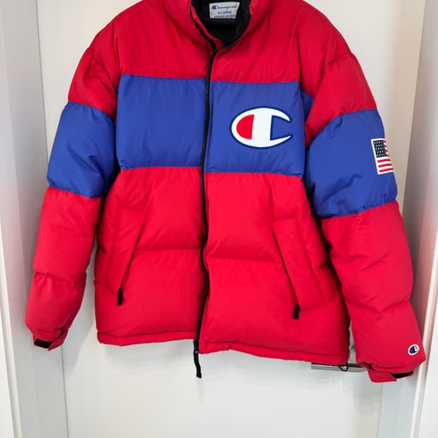 챔피온 빅로고 패딩 XL