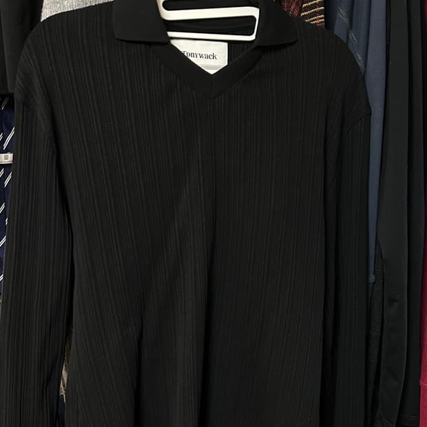 토니웩 카라 슬리브 니트 블랙 xl