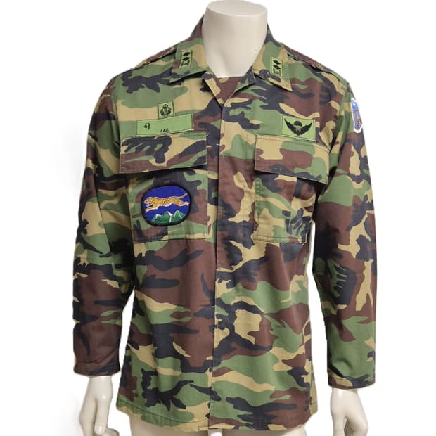 육군 구형 3공수특전여단 의무 중위 초기형 동계 전투복 상의 자켓 (L)