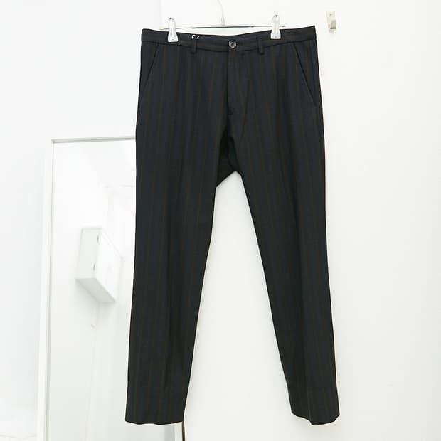 Cotton Wool Stripe Trousers