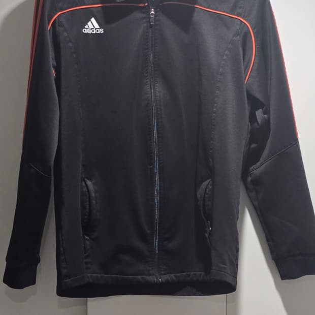 빈티지 아디다스 져지 오렌지 블랙