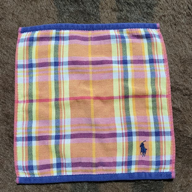 폴로 랄프로렌 남녀공용 타올소재 중형 손수건 또는 소형 타올(30*30)