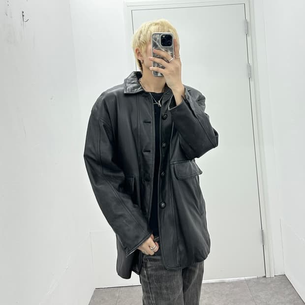 Sheepskin leather jacket