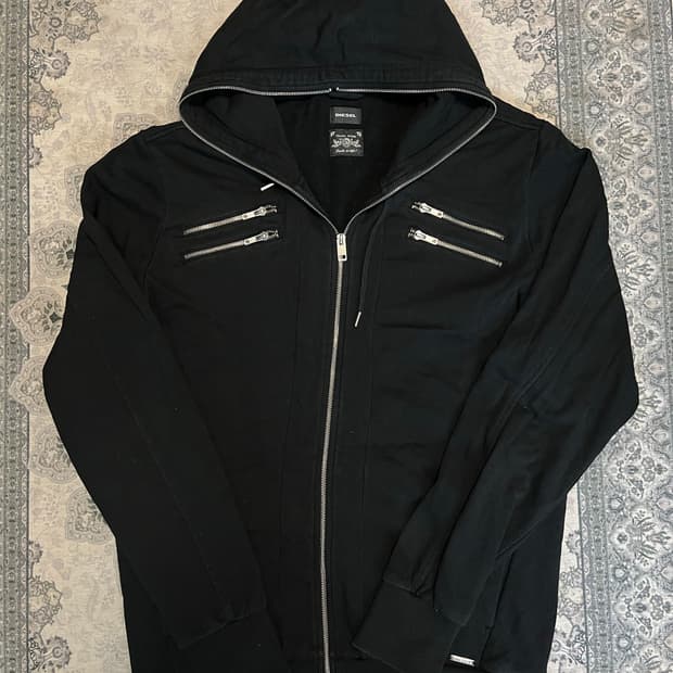 Diesel hooded zip jacket