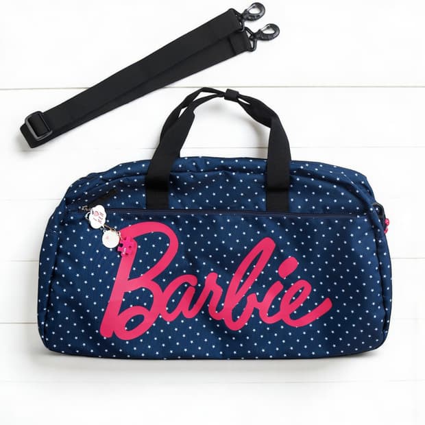 [Barbie] 네이비 컬러 스타패턴 보스턴백
