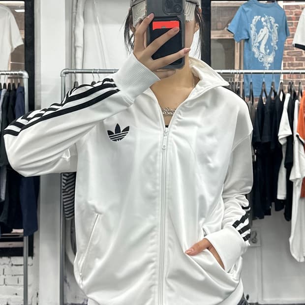 아디다스 구 파이어버드 화이트 져지