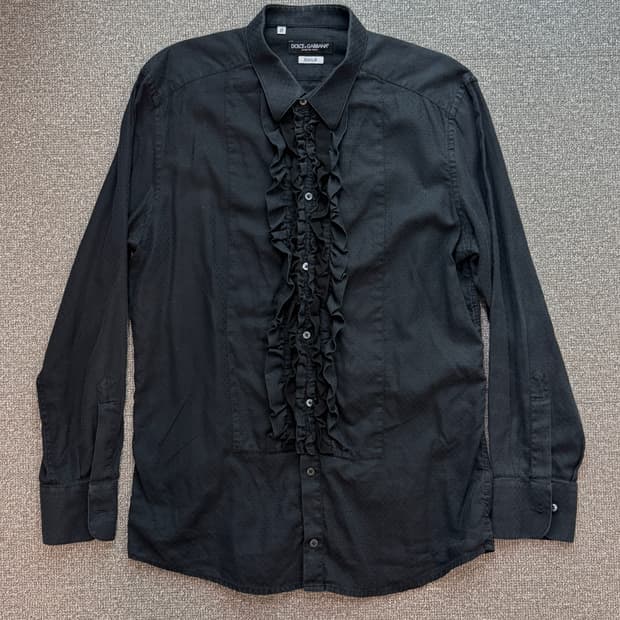 돌체앤가바나 클래식 프릴 셔츠 M 