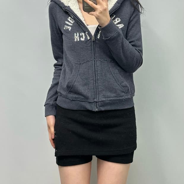 아베크롬비 y2k 와투케 양털 후드집업