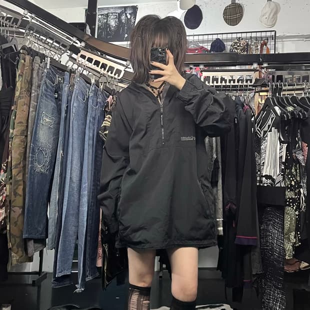 컬럼비아 아노락 반집업 후드
