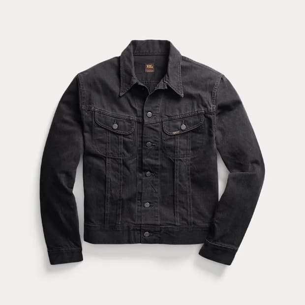[M] RRL 블랙 데님 트러커 청자켓 lot 271