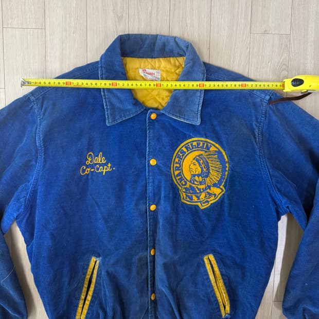 60s 빈티지 코듀로이 바시티 스타디움 자켓