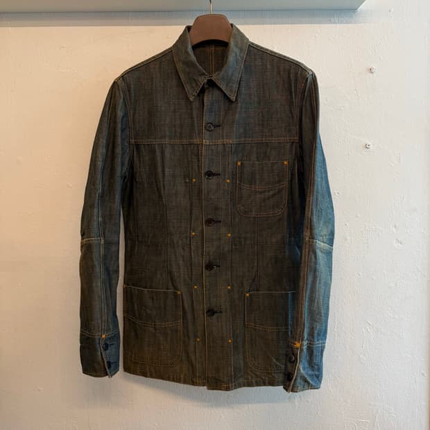 요지야마모토 데님자켓