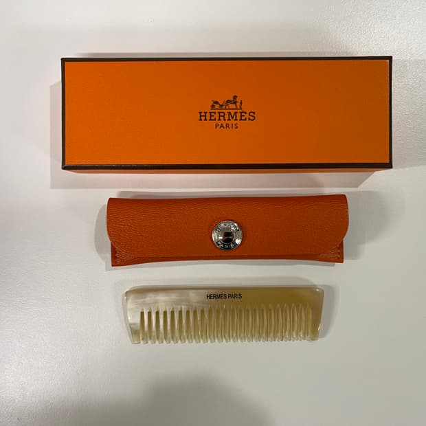 에르메스 코옴 빗 케이스 오렌지 Hermes
