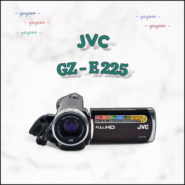JVC GZ-E225 브라운색 빈티지캠코더 [ 꾸미기0 ]