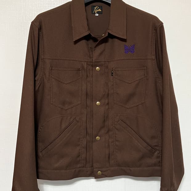 니들스 트러커 m / 페니 진 자켓 브라운