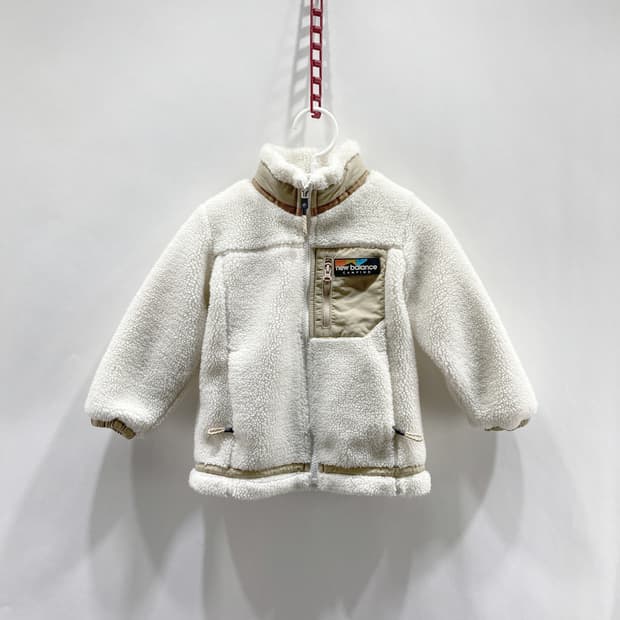 뉴발란스 키즈 플리스집업자켓 베이지 100