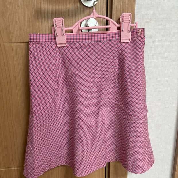 체크 미니스커트