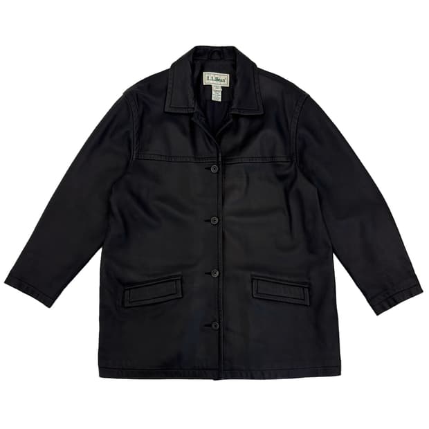 L.L.Bean Leather Car Coat