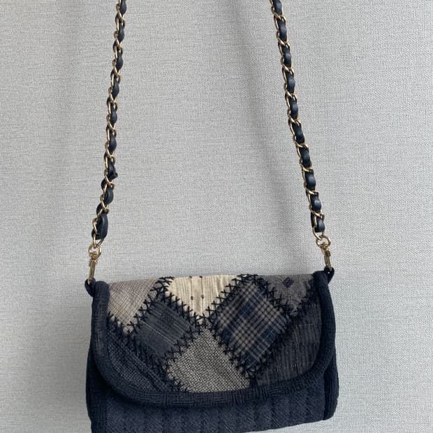 빈티지 퀼트 지갑 가방