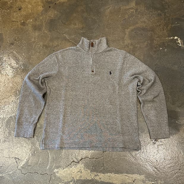 폴로 랄프로렌 하프집업 니트 그레이 M