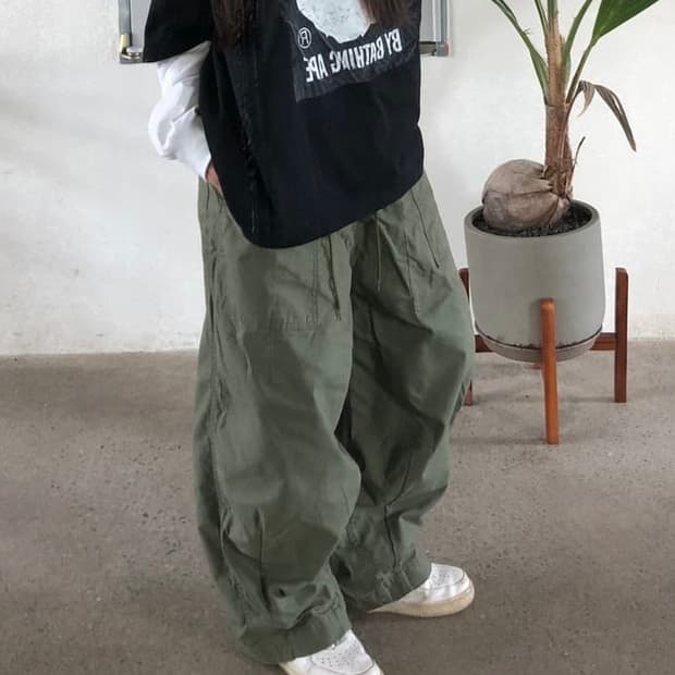 (XS) Needles H.D. fatigue pants Olive