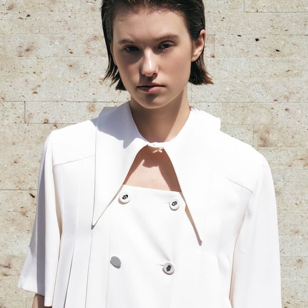 [새 상품] 럭키슈에뜨 세일러 칼라 더블 버튼 블라우스