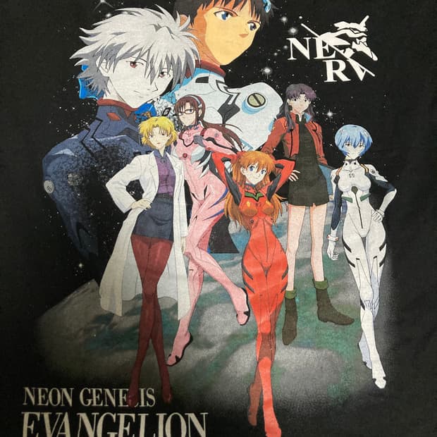 [XL] 에반게리온 Characters Bootleg T-Shirt