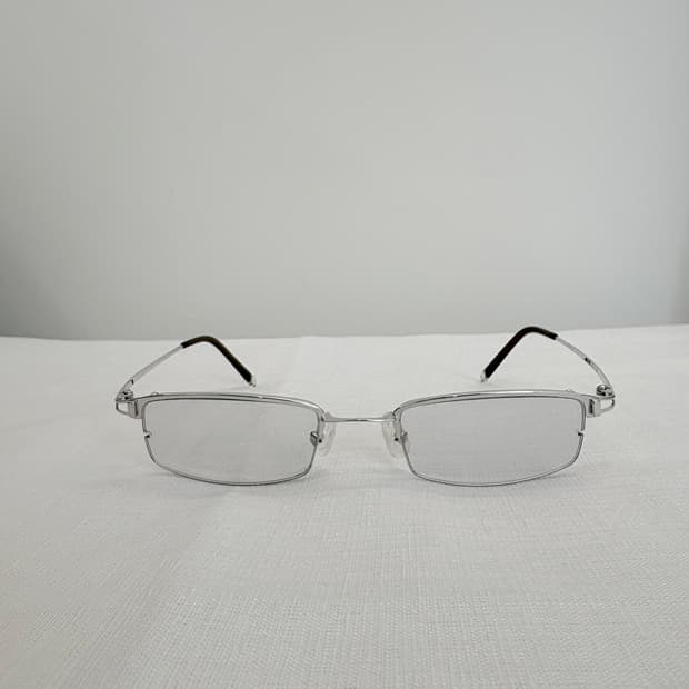 ACSODOS 실버 틴트 반무테 빈티지안경