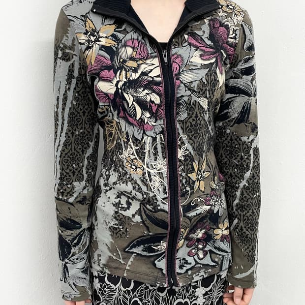 바닐라슈가 페어리그런지 오리엔탈 패턴 집업