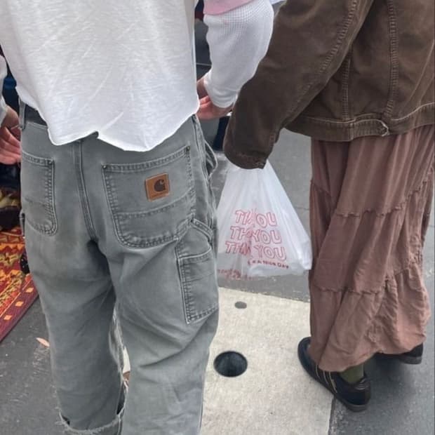 빈티지 칼하트 모스그린 싱글니 카펜터 팬츠 B11MOS