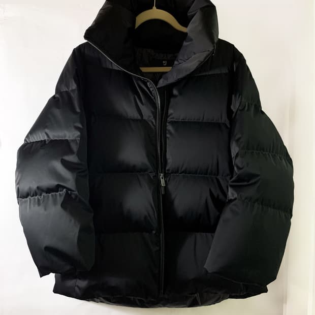 유니클로 x 질샌더 여성 다운 패딩 블랙 (S)