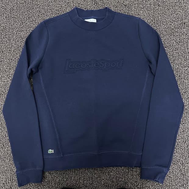 라코스테 스포츠 여성 맨투맨 네이비 100사이즈