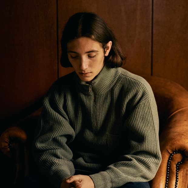 에스피오나지 하프집업 밀러 니트 스웨터 올리브 그린 L