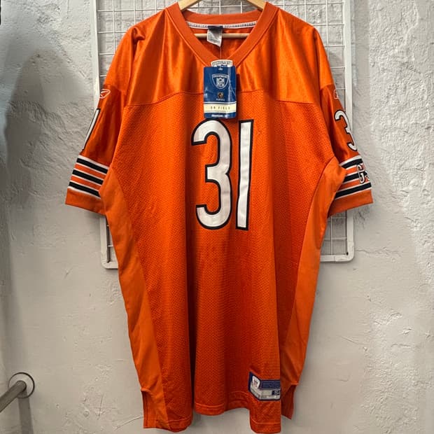 NFL X 리복 시카고 베어스 오렌지 럭비져지 2XL
