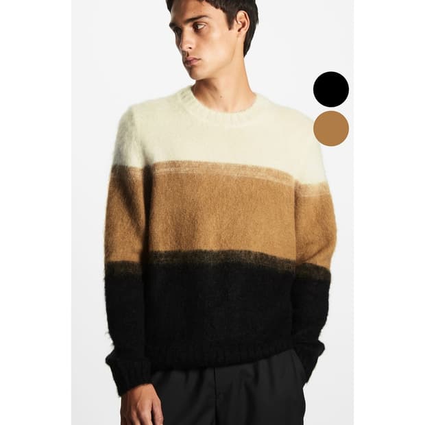 코스 COS 모헤어 울 컬러블록 스웨터