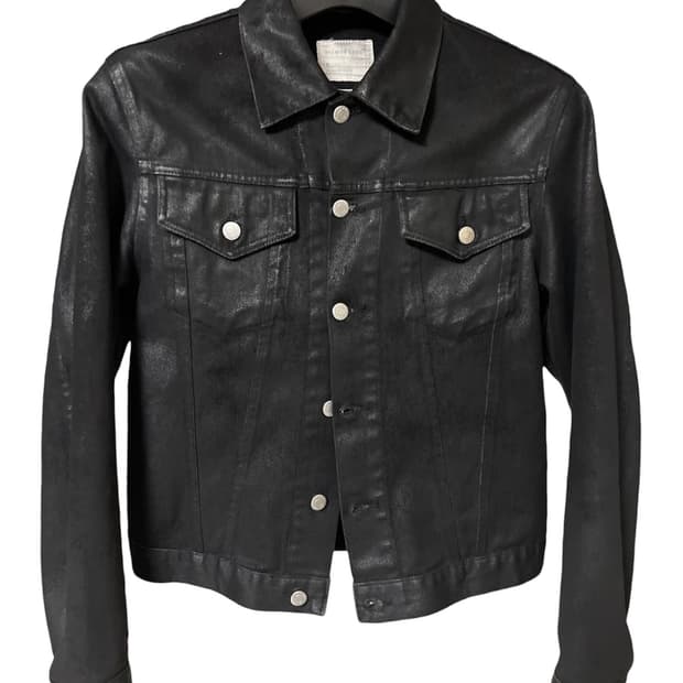 [46]HELMUT LANG 1999 coated deim jacket