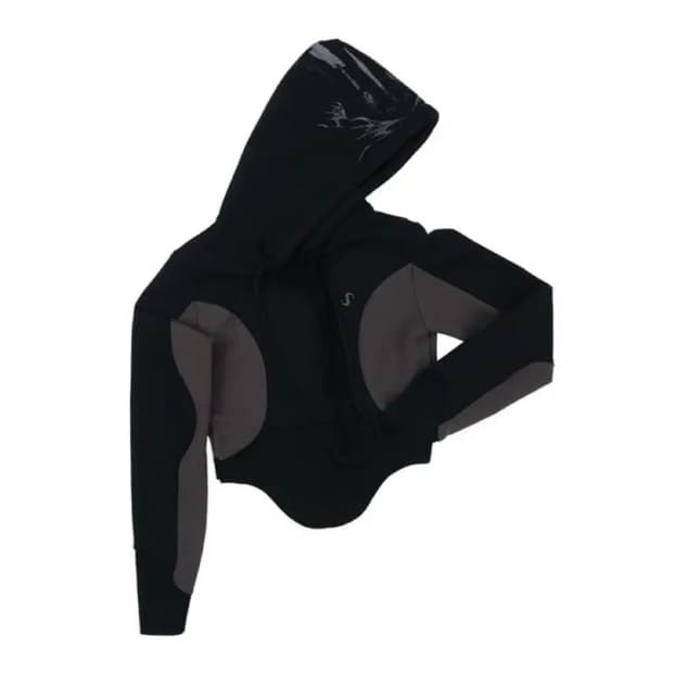 오호스 커브드 그래픽 후드티 size 1