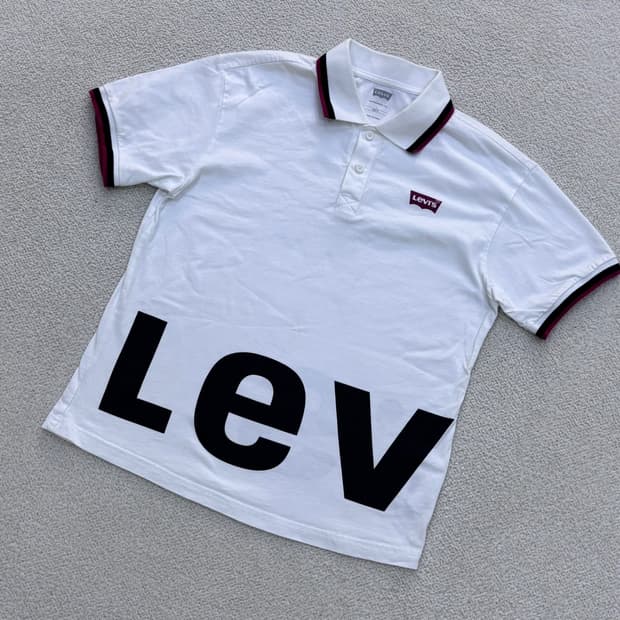 L 리바이스 반팔 카라 티셔츠 0410E