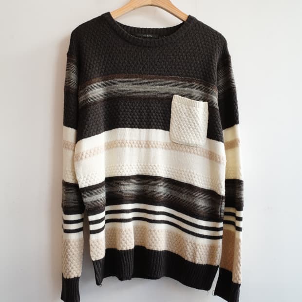 Japan brand 포켓 울 니트