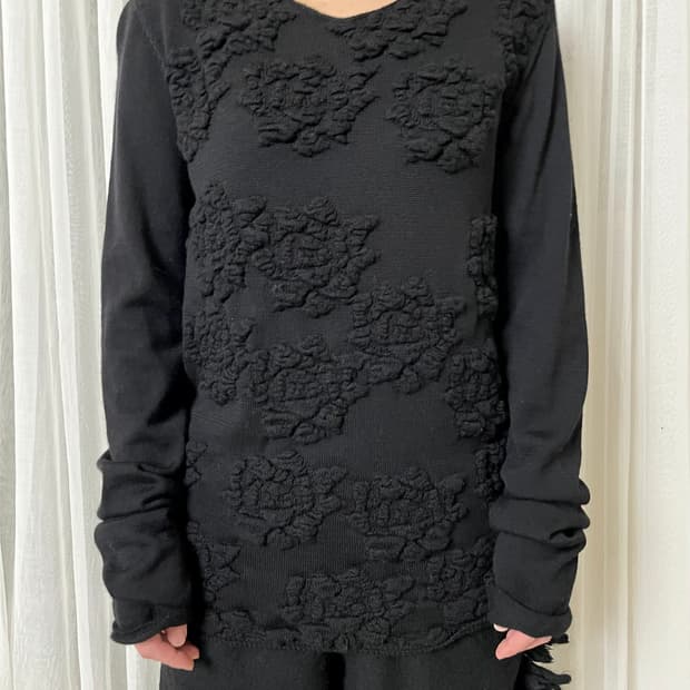 꼼데가르송 20aw 플라워니트 comme des garcons 자가드