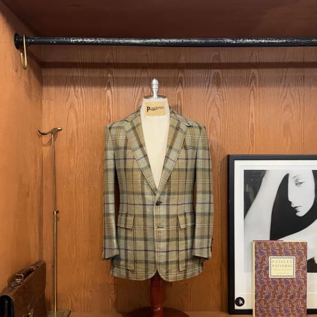 랄프로렌 퍼플라벨 트위드 자켓