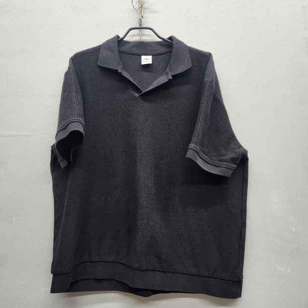 자라 ZARA 오픈 코튼 니트 반팔카라 XL(XL)