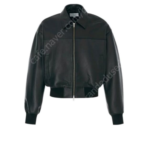 오엑스스튜디오 렉토맛 크롭 램스킨 자켓 48