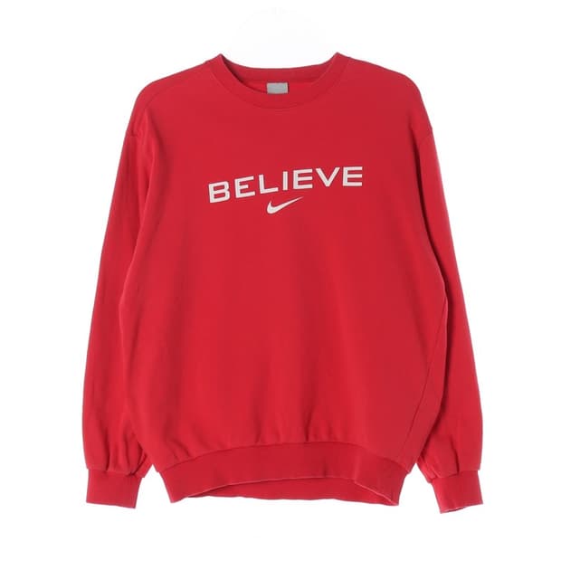 나이키 BELIEVE 레터링 맨투맨 M