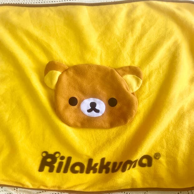 빈티지 리락쿠마 rilakkuma 접이식 담요 🐻💛