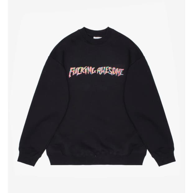 퍼킹어썸 fucking awesome 맨투맨 블랙 (M)